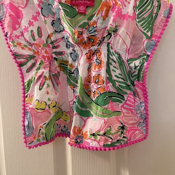 Lilly Pulitzer for Target Swim Cover Up Nosie Posey Floral Girls Size 12 Months - Picture 3 of 13
